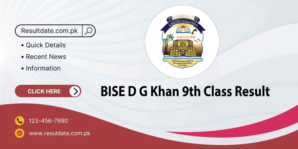 BISE D G Khan 9th Class Result