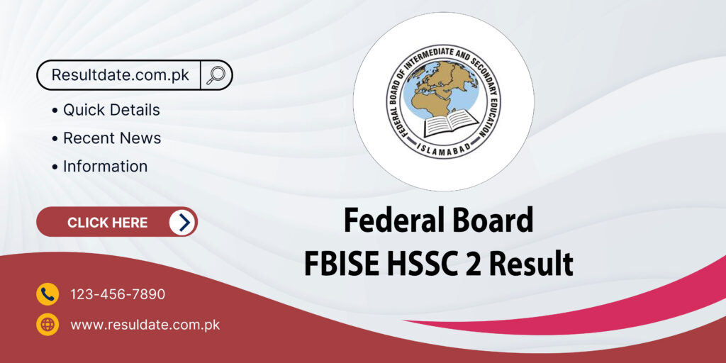 Federal Board FBISE HSSC 2 Result