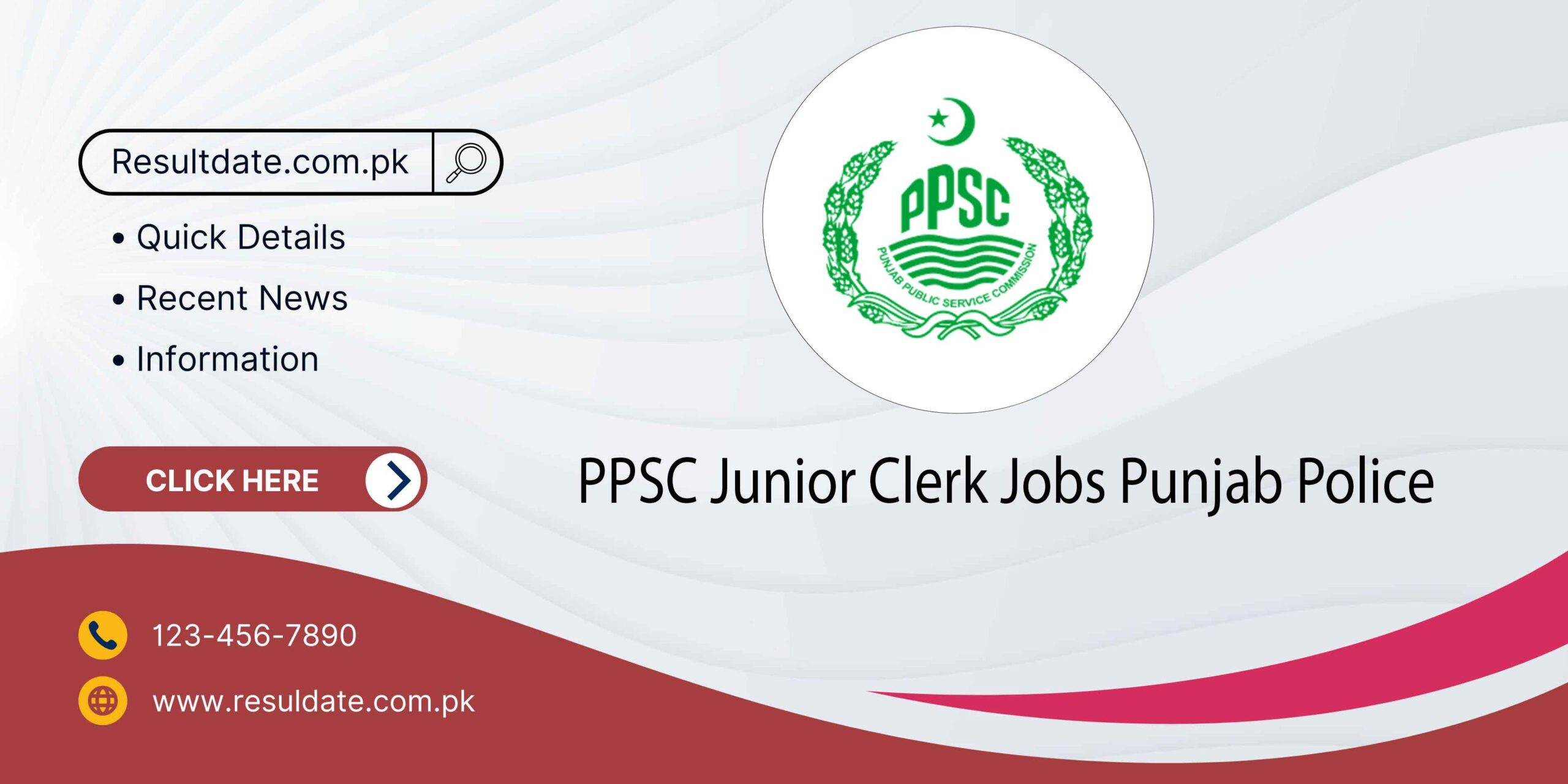 PPSC Junior Clerk Jobs Punjab Police