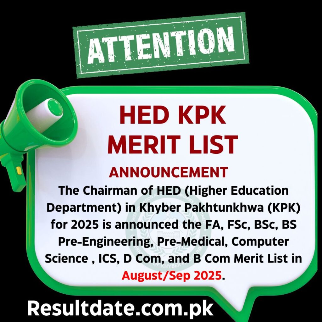HED KPK Merit List