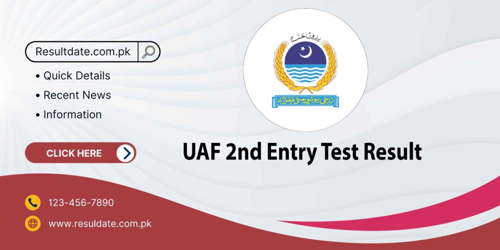 UAF 2nd Entry Test Result